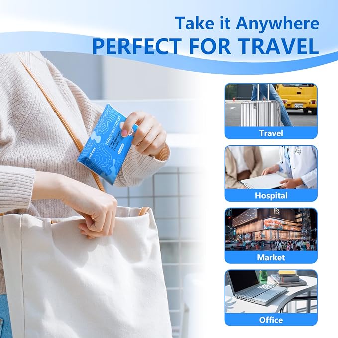 Toilet Seat Covers, XL Flushable and Biodegradable Paper Cover Disposable - Image 4