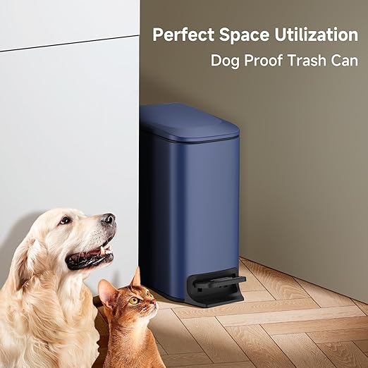 TIPGO Slim Bathroom Trash Can - Image 6