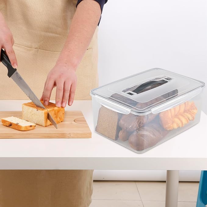4-Pack 14.5 L Food Sealed Storage Container, Plastic Boxes - Image 5
