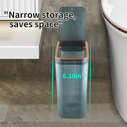 Transparent Trash Can, Bathroom Trash Cans - Image 4