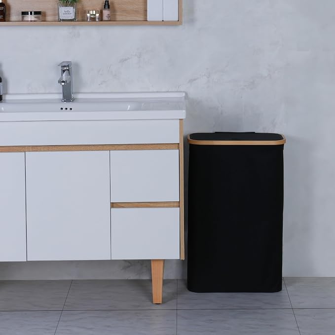 60L Slim Laundry Hamper, Laundry Basket - Image 5