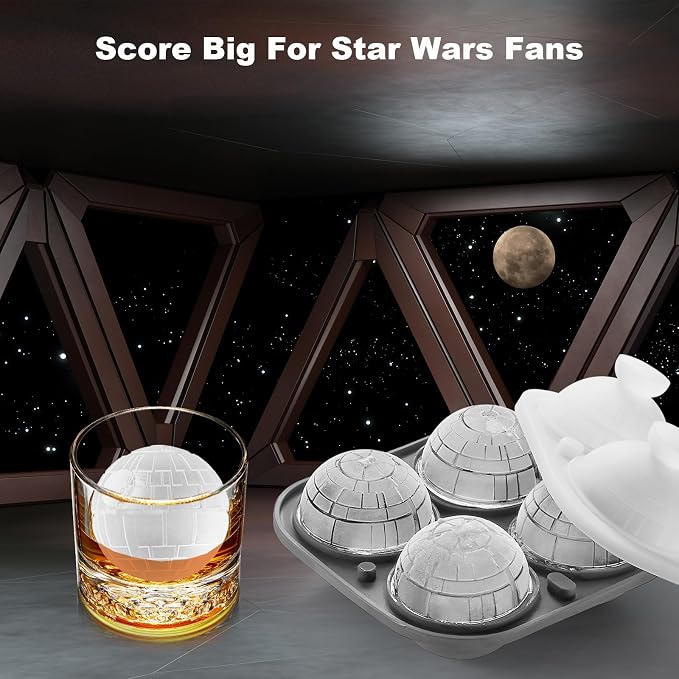 Nax Caki 3D Sphere Ice Cube Molds, Large Silicone Fun Shapes Gifts - Image 5