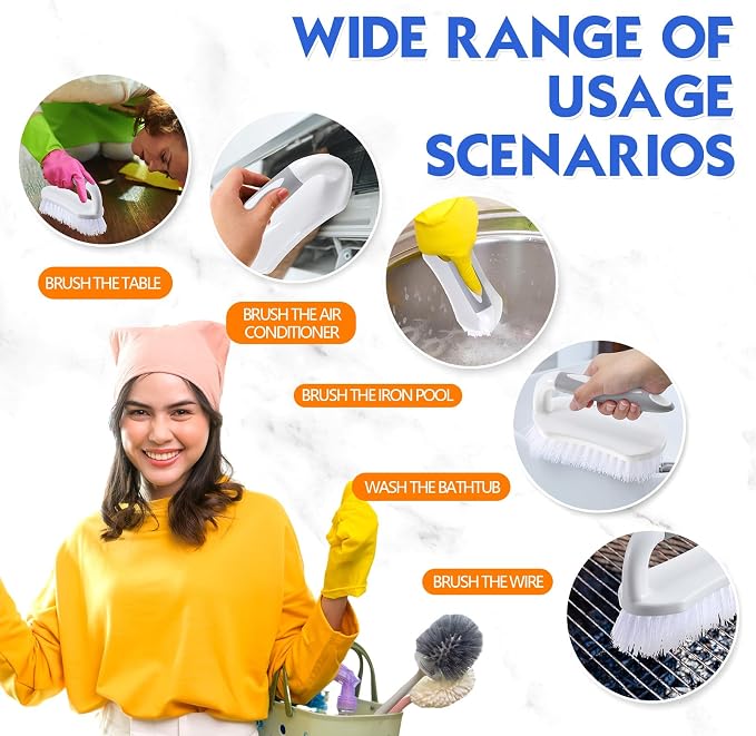 Lallisa 12 Pcs Scrub Brush for Cleaning - Image 4