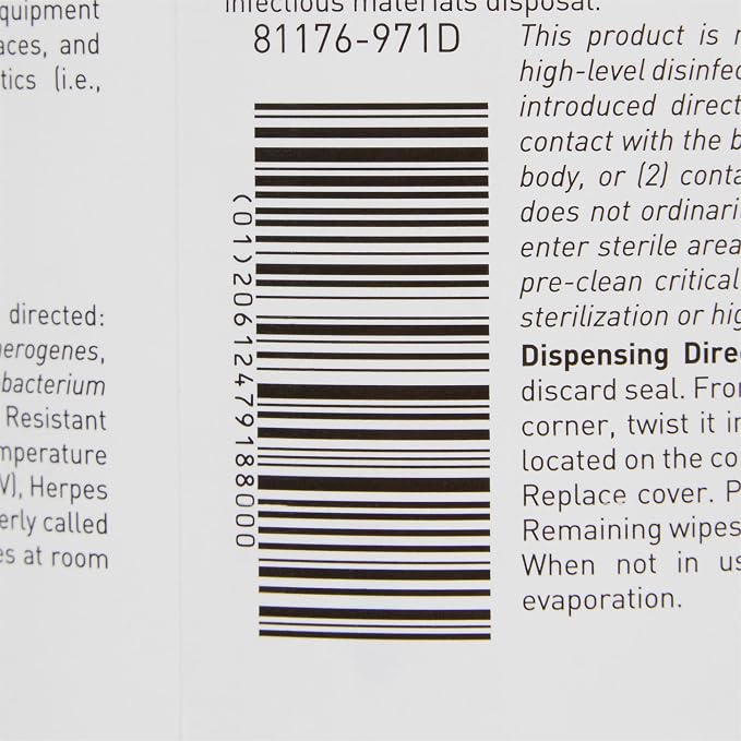 McKesson Germicidal Wipes Disinfecting Wipes, Alcohol Cleaning Disinfectant - Image 8