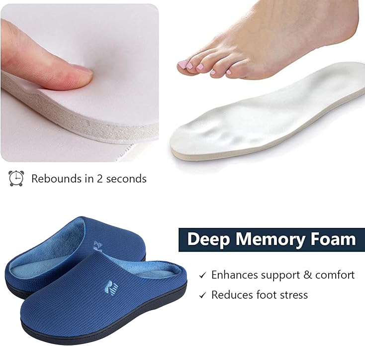 RockDove Women's Original Two-Tone Memory Foam Slipper - Image 4