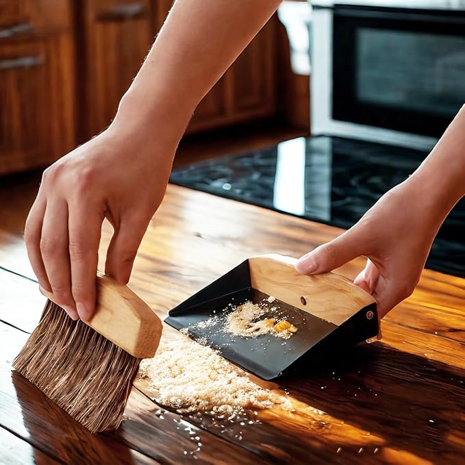 Mini Broom and Dustpan Set, Small Broom and Dustpan Set - Image 6