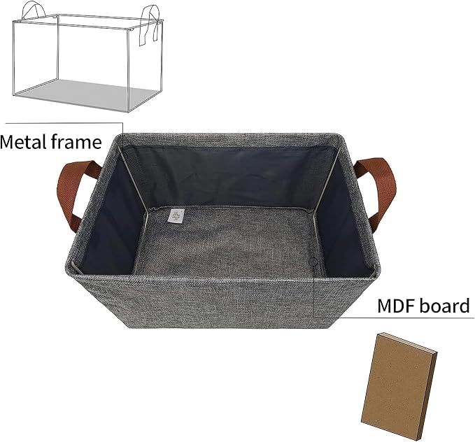 GRANNY SAYS Closet Storage Baskets, Collapsible Fabric Storage Bins - Image 4