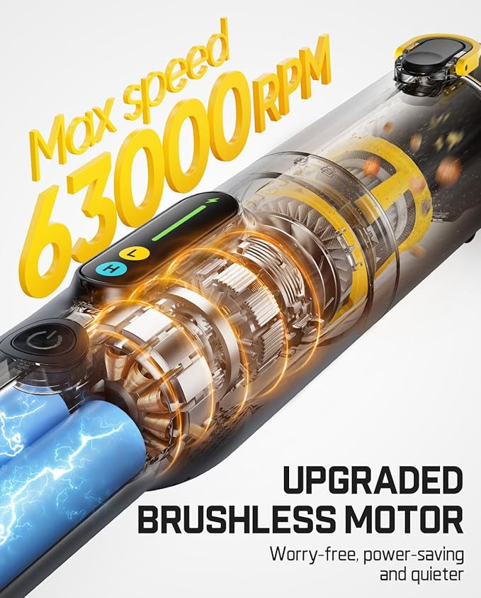 Fanttik Slim V10 Lite Cordless Handheld Vacuum, 0.98lb Lightweight - Image 5