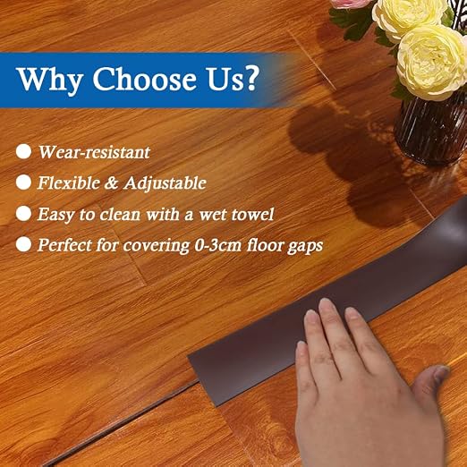 Floor Transition Strip Self Adhesive Floor Cover Strips Laminate 2" Wide Vinyl - Image 5