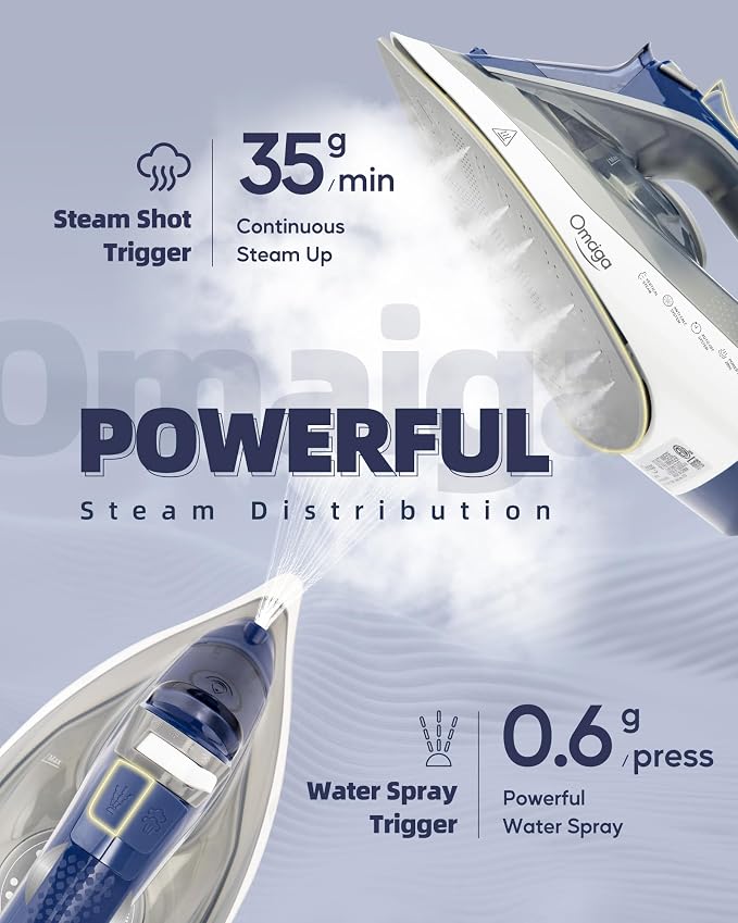 Steam Iron for clothes - 1750W Clothes Iron - Image 3