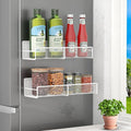 2 Pack Magnetic Spice Rack for Refrigerator, Rustproof Magnetic Shelf for Fridge by FITIMOR