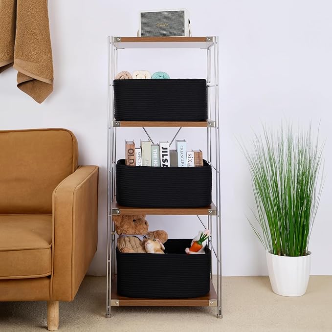 Large Storage Baskets for Shelves, Closet Organizers Bins for Clothes Blanket - Image 4