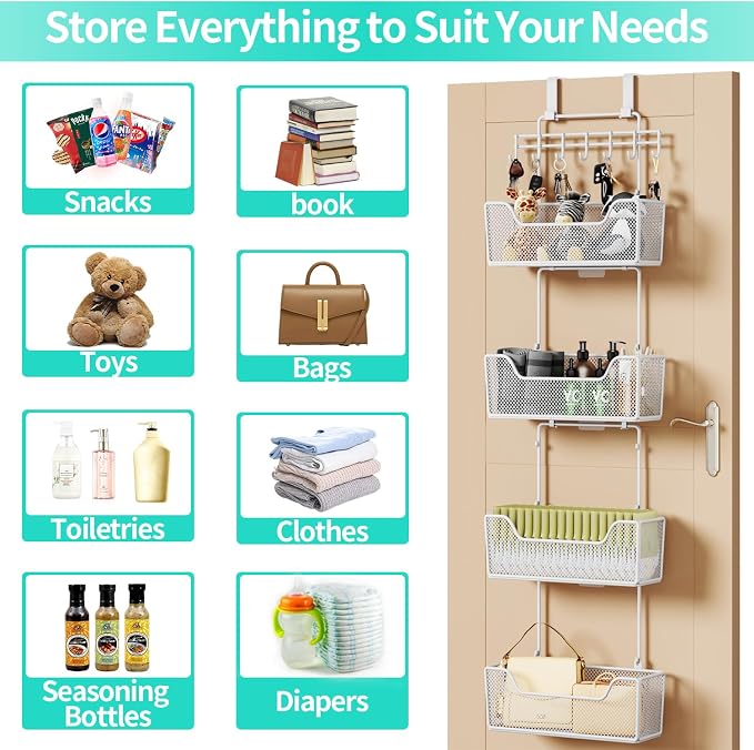 HapiRm Over Door Organizer Storage - Image 7