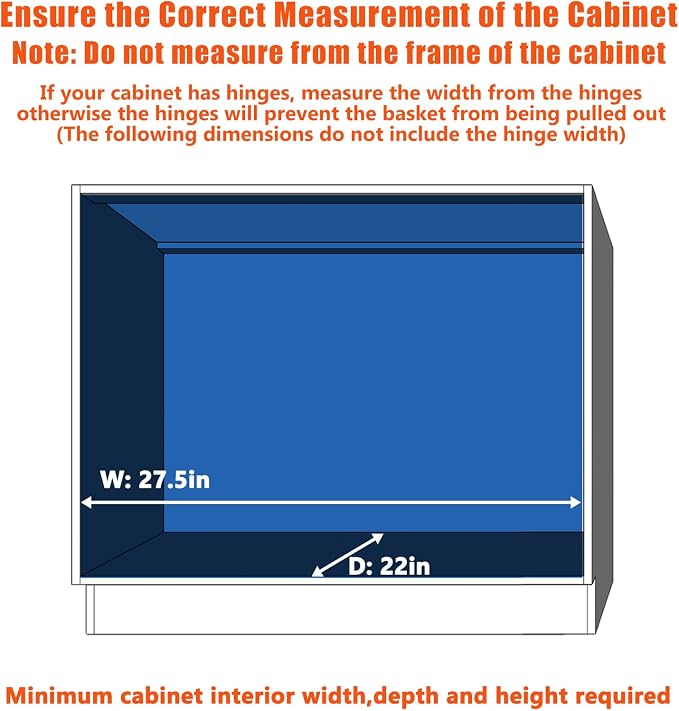 ROOMTEC Pull Out Cabinet Organizer, Heavy Duty Slide Out Kitchen Cabinet - Image 4
