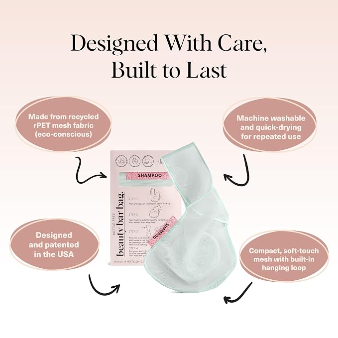 Kitsch Bar Soap Saver Bag – Patented Mesh Bag Soap Holder - Image 3