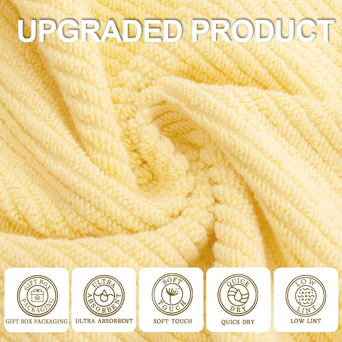VOOVA & MOVAS Yellow Bath Towels - Image 2