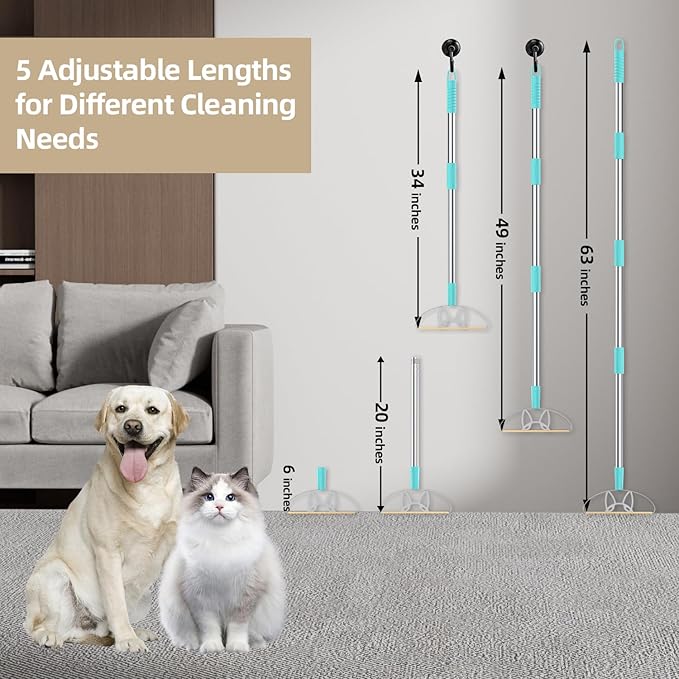 63‘’Ultra Long Heavy Duty Carpet Rake - Image 4