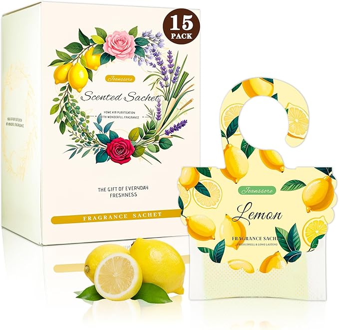 15 Packs Lemon Scented Sachets Bag by Joanssore