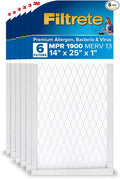 Filtrete 14x25x1 AC Furnace Air Filter, MERV 13, MPR 1900, Premium Allergen by Filtrete