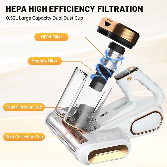 Bed Vacuum Cleaner, 16Kpa Mattress Vacuum Cleaner - Image 4