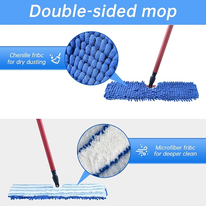 4 Pack Mop Heads Replacements Compatible - Image 5