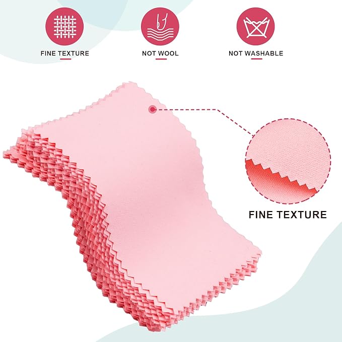28 Pcs Jewelry Polishing Cloth for Sterling Silver Jewelry, Includes 40 Pcs - Image 5