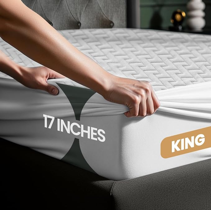 Utopia Bedding Waterproof Mattress Protector King Size, Premium 3D Air Soft - Image 3