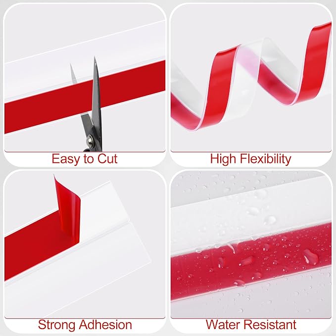 MYFAMIREA Door Weather Stripping 2IN x 20FT Door Draft Stopper Seal Tape - Image 4