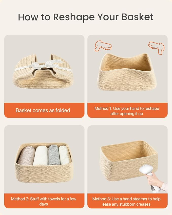 Small Woven Basket, Storage Basket - Image 7
