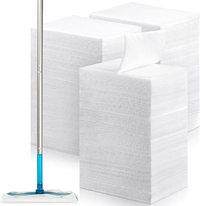 Hoolerry 300 Count Dry Sweeping Cloths Dry Mop Refills Sweeper Dusting Cloths by Hoolerry