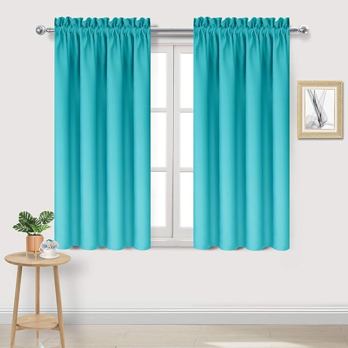 DWCN Blackout Curtains Thermal Insulated Energy Saving Bedroom and Kitchen by DWCN