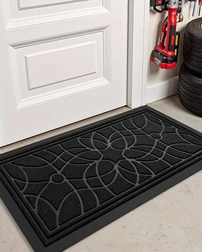 DEXI Front Door Mat Outside Entrance, Heavy Duty Non Slip Low Profile Doormat - Image 8