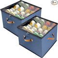 Shoe Organizer for Closet, 2 Pack Shoe Storage Bins by Vexalora