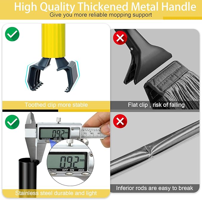 Commercial Mop Handle Heavy Duty, Industrial Mop Stick - Image 3