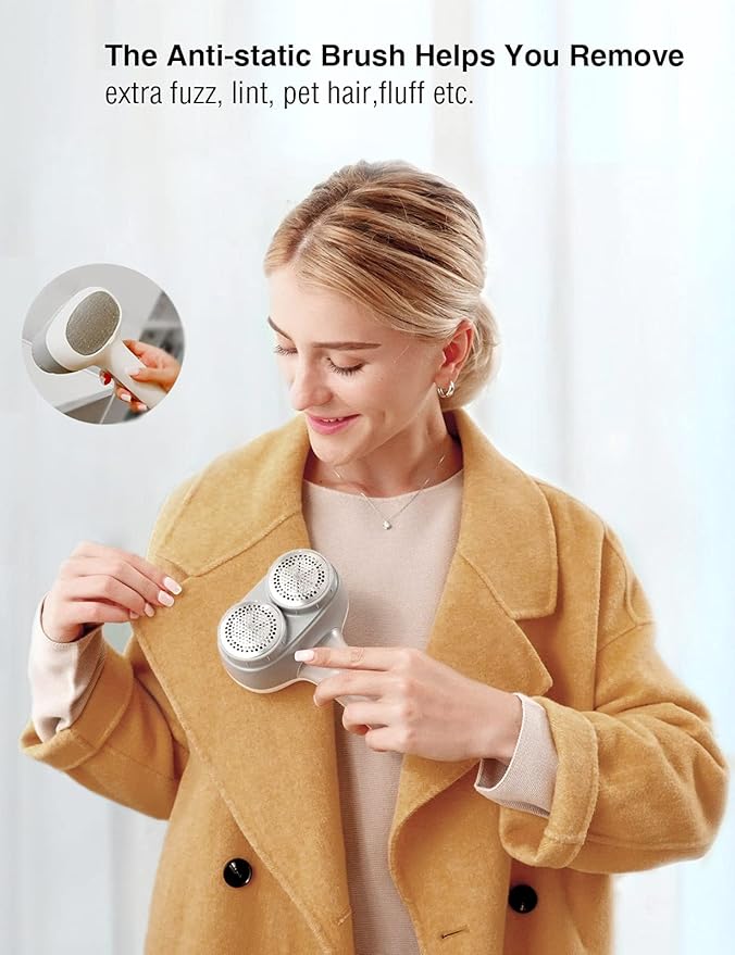 VASSON Fabric Shaver, Electric Lint Remover, Rechargeable Lint Shaver, Sweater - Image 7