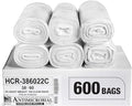 Aluf Plastics High Density Trash Bags, 60 Gallon, 22 Micron, by AlufPlastics