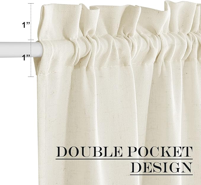 NICETOWN Natural Linen Blended Door Curtain - Image 2
