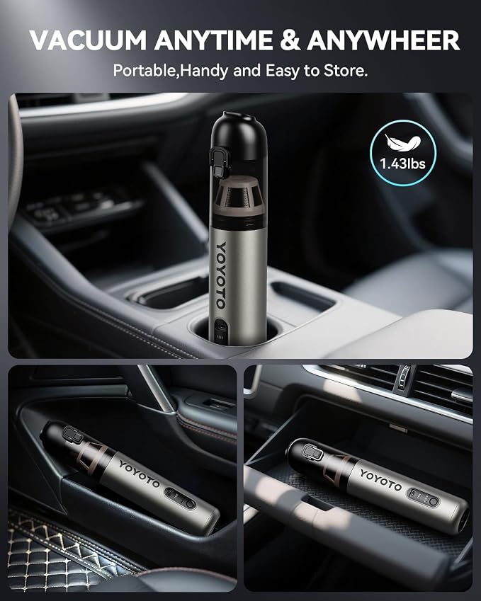 Car Vacuum, Handheld Vacuum Cordless - Image 7