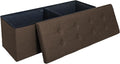 GLAXYFUR 43 Inches Folding Storage Ottoman Bench, Storage Chest, Footrest by GLAXYFUR