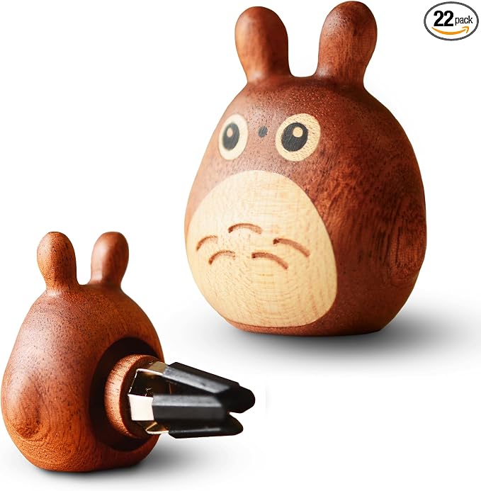 Handmade wooden Car Diffuser for Essential Oils and Refillable Air Freshener by Unknown