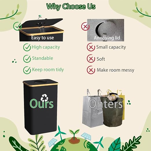 Recycling Bin for Kitchen Indoor Home, Large 26 Gallon 100L Recycle Bin - Image 6