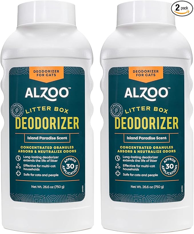 ALZOO Cat Litter Deodorizer, Concentrated Granules Absorb & Help Neutralize by ALZOO