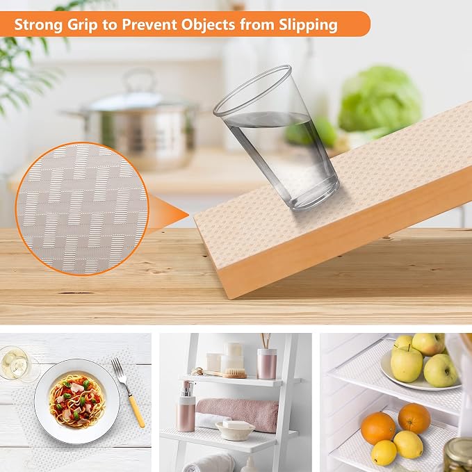 Shelf Liners for Kitchen Cabinets Refrigerator Liners Waterproof Kitchen - Image 5