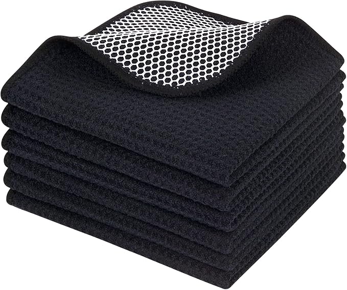 KinHwa Kitchen Washcloths for Dishes Absorbent Microfiber Dish Cloths Quick Dry by KinHwa