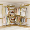 ONBRILL L4 Wall Mounted Industrial Pipe Clothing Rack, Closet Organizer System by ONBRILL