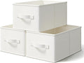 3 Pack Fabric Storage Bins for Shelves | 14¾" L*10¼" W*8¼" H Closet Storage by LaySpace-YourRoomOrganizer