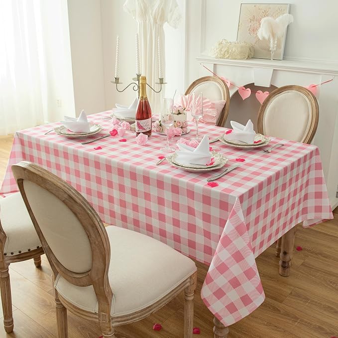 Waterproof Plaid Tablecloth Fabric - Image 2
