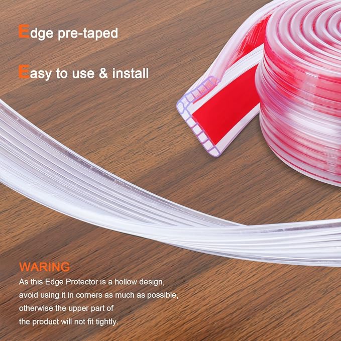 HOMREALM Baby Proofing 7.05ft Long Corner Guards Furniture Corner & Edge Safety - Image 6