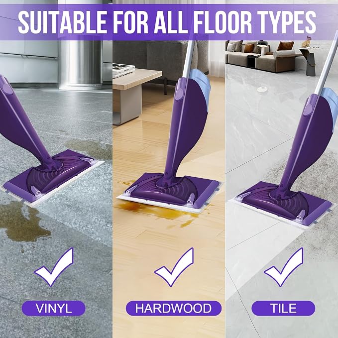 Mopping Pad Refill for Wet Jet Mop, Disposable Multi Surface Wetjet Hardwood - Image 2