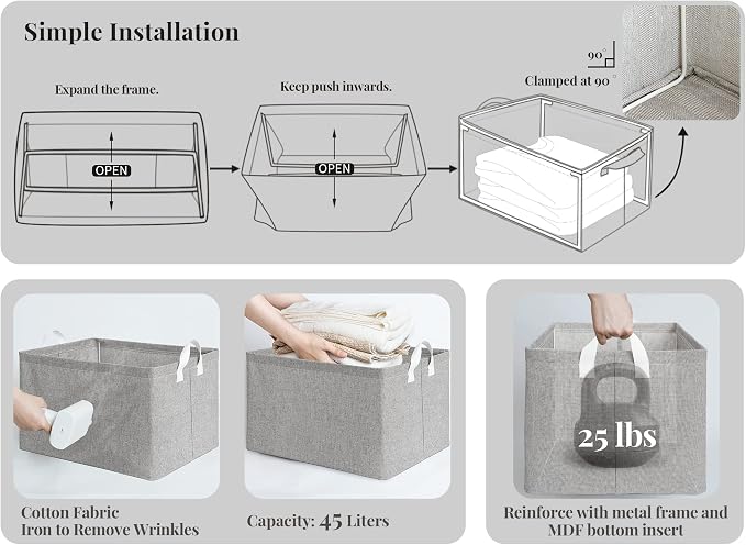 StorageWorks 45L Large Storage Bins - Image 6